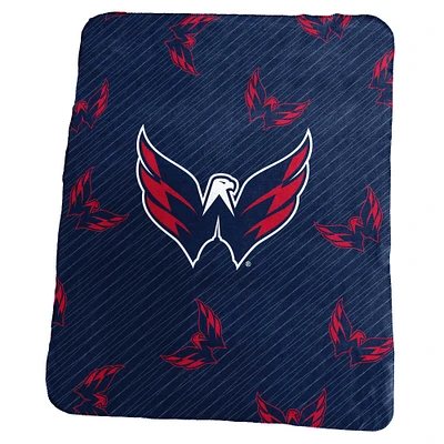 Washington Capitals 50" x 60" Repeating Logo Classic Plush Throw Blanket