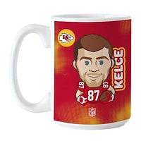 Travis Kelce Kansas City Chiefs 15oz. Player Caricature Mug