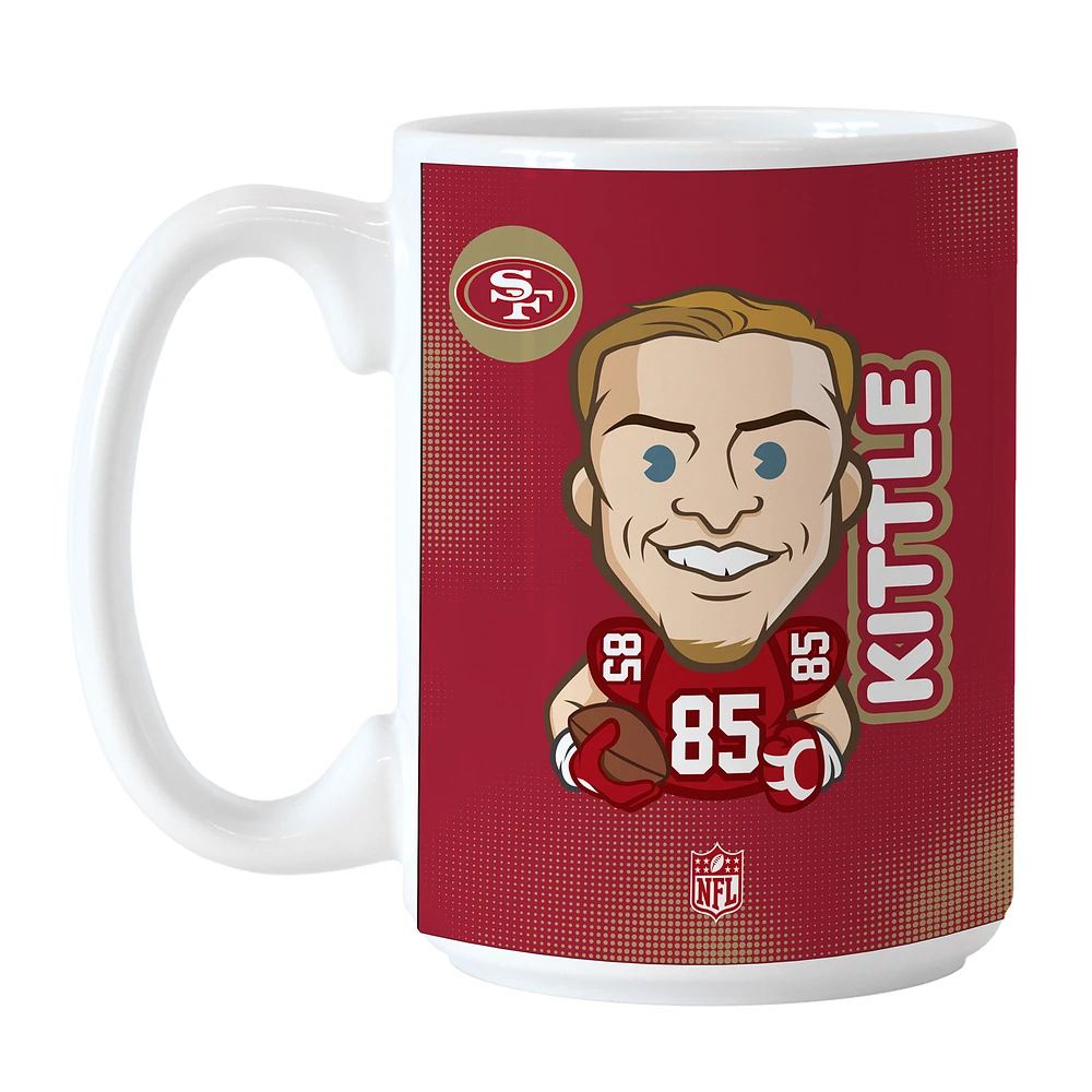 George Kittle San Francisco 49ers 15oz. Player Caricature Mug