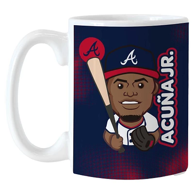 Ronald Acuña Jr. Atlanta Braves 15oz. Player Caricature Mug