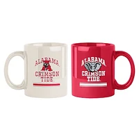 Alabama Crimson Tide Two-Pack 15oz. Color Mug Set