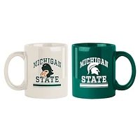 Michigan State Spartans Two-Pack 15oz. Color Mug Set