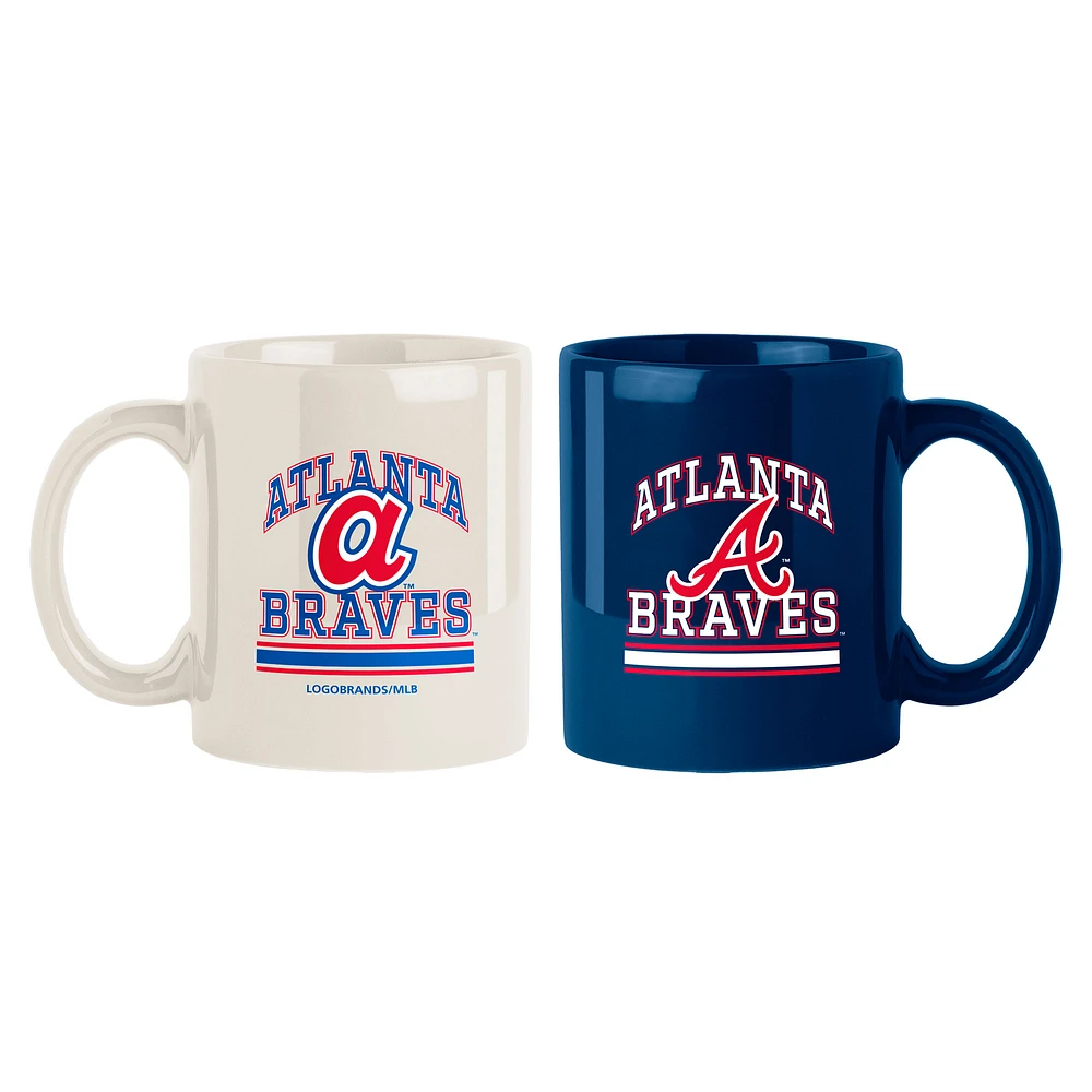 Atlanta Braves Two-Pack 15oz. Color Mug Set