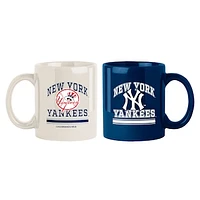 New York Yankees 2-Pack 15oz. Color Mug Set