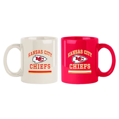 Kansas City Chiefs 2-Pack 15oz. Color Mug Set