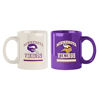 Minnesota Vikings Two-Pack 15oz. Color Mug Set