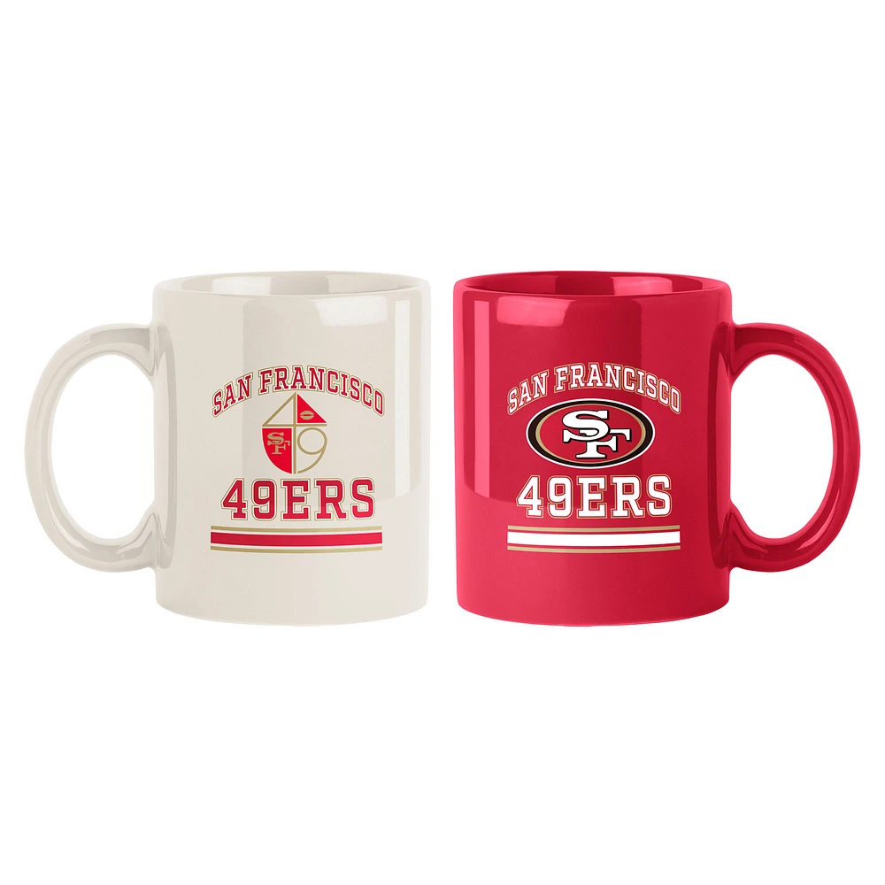 San Francisco 49ers Two-Pack 15oz. Color Mug Set