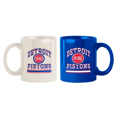 Detroit Pistons 2-Pack 15oz. Color Mug Set