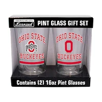 Ohio State Buckeyes 16oz. Pint Glass Two Pack