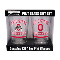 Ohio State Buckeyes 16oz. Pint Glass Two Pack