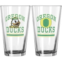 Oregon Ducks 16oz. Pint Glass Two Pack