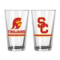 USC Trojans 16oz. Pint Glass Two Pack