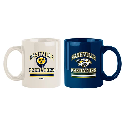 Nashville Predators 2-Pack 15oz. Color Mug Set