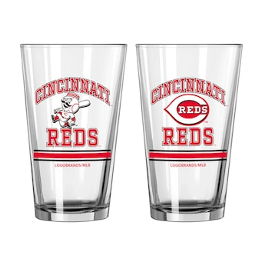 Cincinnati Reds 16oz. Pint Glass Two Pack