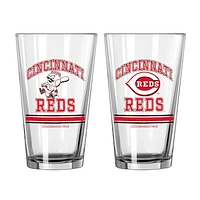 Cincinnati Reds 16oz. Pint Glass Two Pack