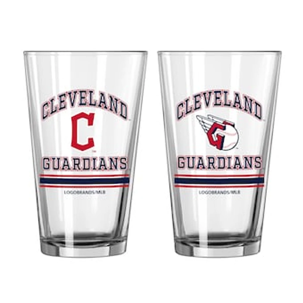 Cleveland Guardians 16oz. Pint Glass Two Pack