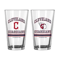 Cleveland Guardians 16oz. Pint Glass Two Pack