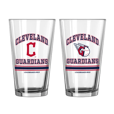 Cleveland Guardians 16oz. Pint Glass Two Pack