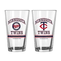 Minnesota Twins 16oz. Pint Glass Two Pack