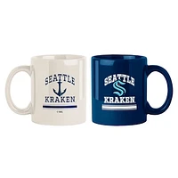 Seattle Kraken Two-Pack 15oz. Color Mug Set