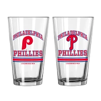 Philadelphia Phillies 16oz. Pint Glass Two Pack