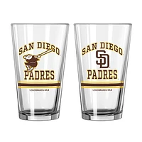 San Diego Padres 16oz. Pint Glass Two Pack