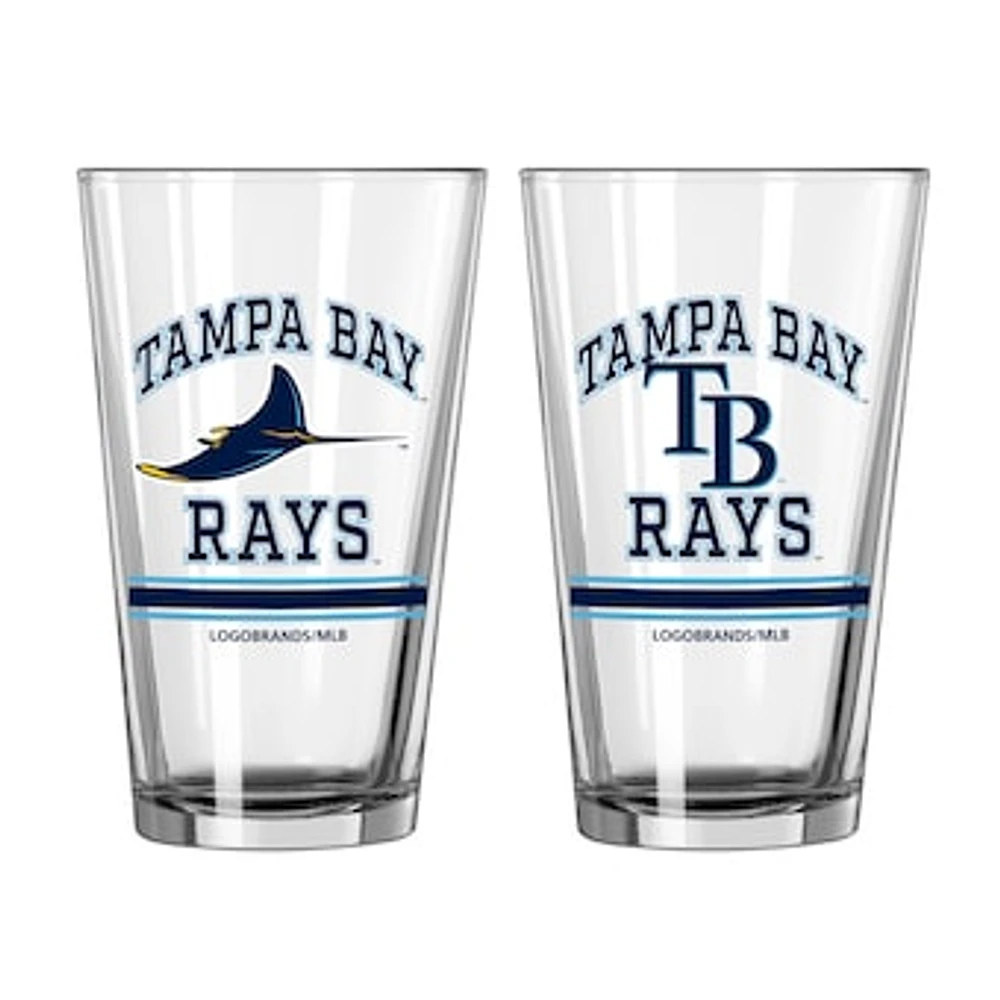 Tampa Bay Rays 16oz. Pint Glass Two Pack