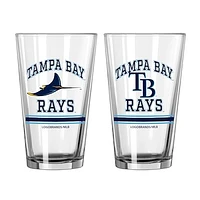 Tampa Bay Rays 16oz. Pint Glass Two Pack