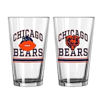 Chicago Bears 16oz. Pint Glass Two Pack