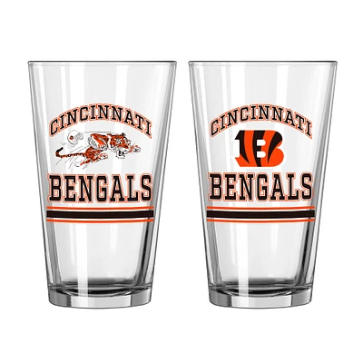 Cincinnati Bengals 16oz. Pint Glass Two Pack