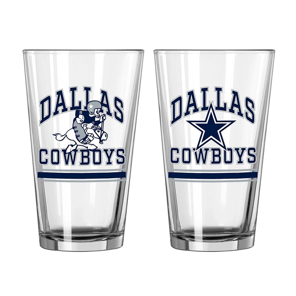 Dallas Cowboys 16oz. Pint Glass Two Pack