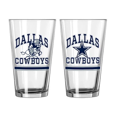 Dallas Cowboys 16oz. Pint Glass Two Pack