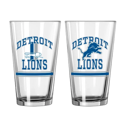 Detroit Lions 16oz. Pint Glass Two Pack