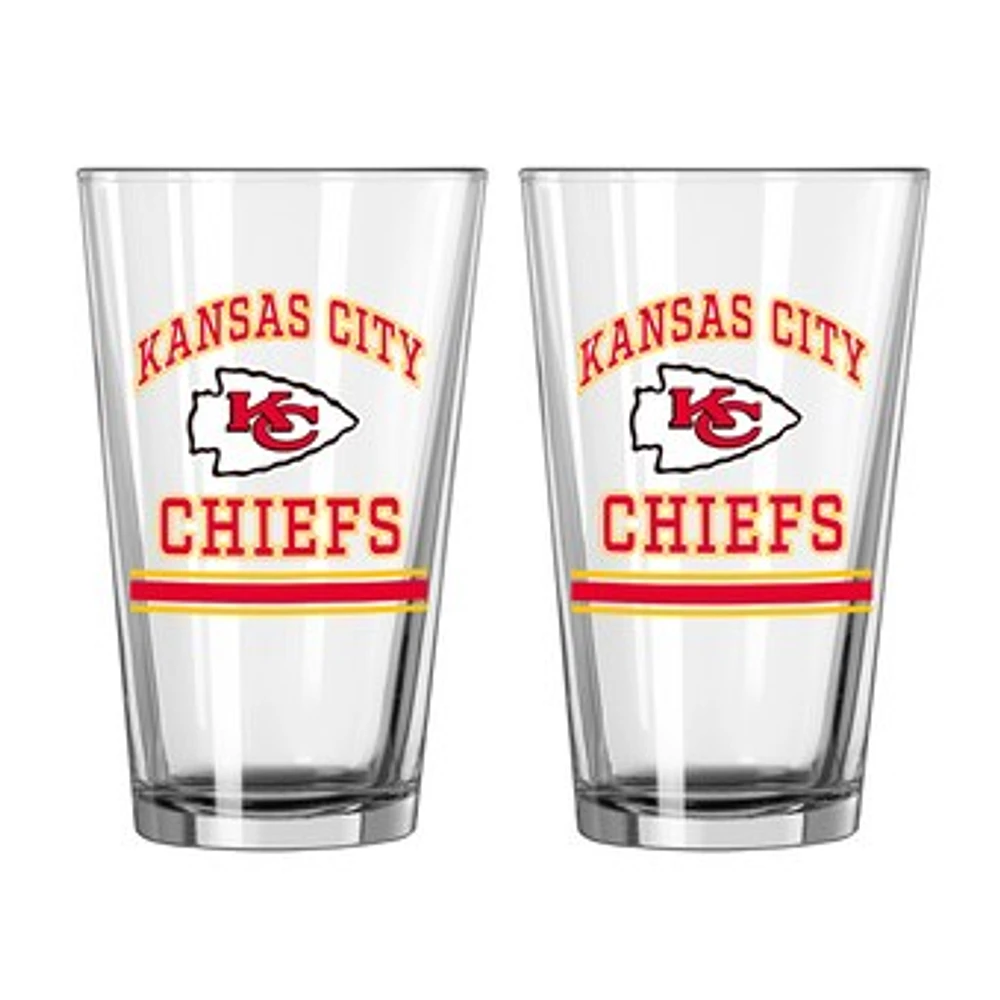 Kansas City Chiefs 16oz. Pint Glass Two Pack