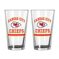 Kansas City Chiefs 16oz. Pint Glass Two Pack