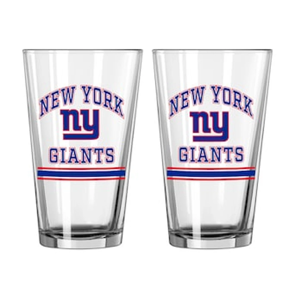 New York Giants 16oz. Pint Glass Two Pack