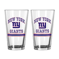 New York Giants 16oz. Pint Glass Two Pack