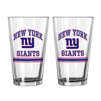 New York Giants 16oz. Pint Glass Two Pack