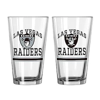 Las Vegas Raiders 16oz. Pint Glass Two Pack