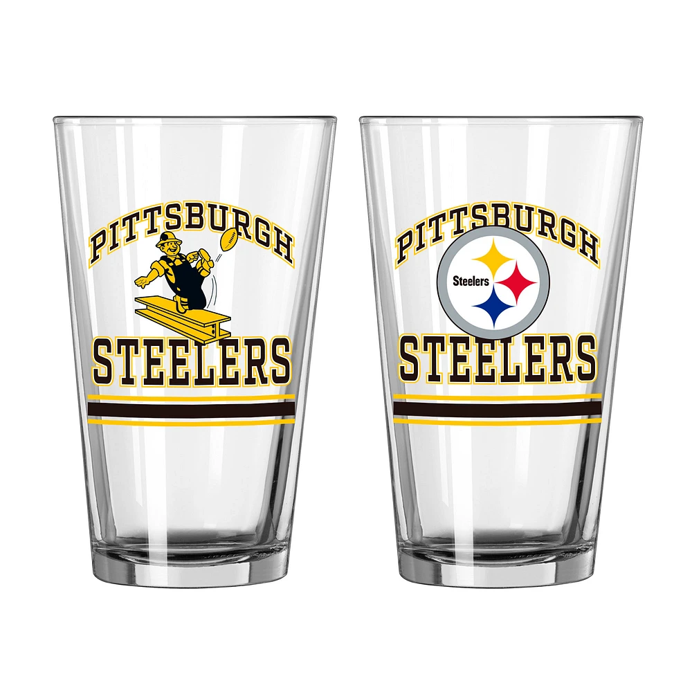 Pittsburgh Steelers 16oz. Pint Glass Two Pack