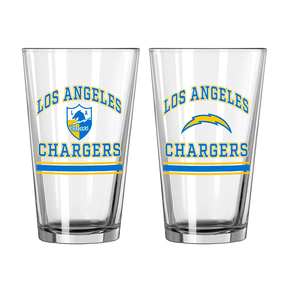 Los Angeles Chargers 16oz. Pint Glass Two Pack