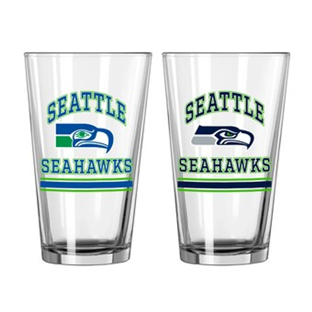 Seattle Seahawks 16oz. Pint Glass Two Pack