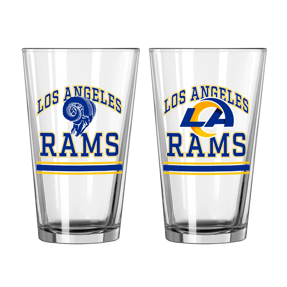 Los Angeles Rams 16oz. Pint Glass Two Pack