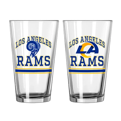 Los Angeles Rams 16oz. Pint Glass Two Pack