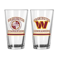 Washington Commanders 16oz. Pint Glass Two Pack