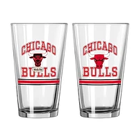 Chicago Bulls 16oz. Pint Glass Two Pack