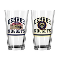 Denver Nuggets 16oz. Pint Glass Two Pack