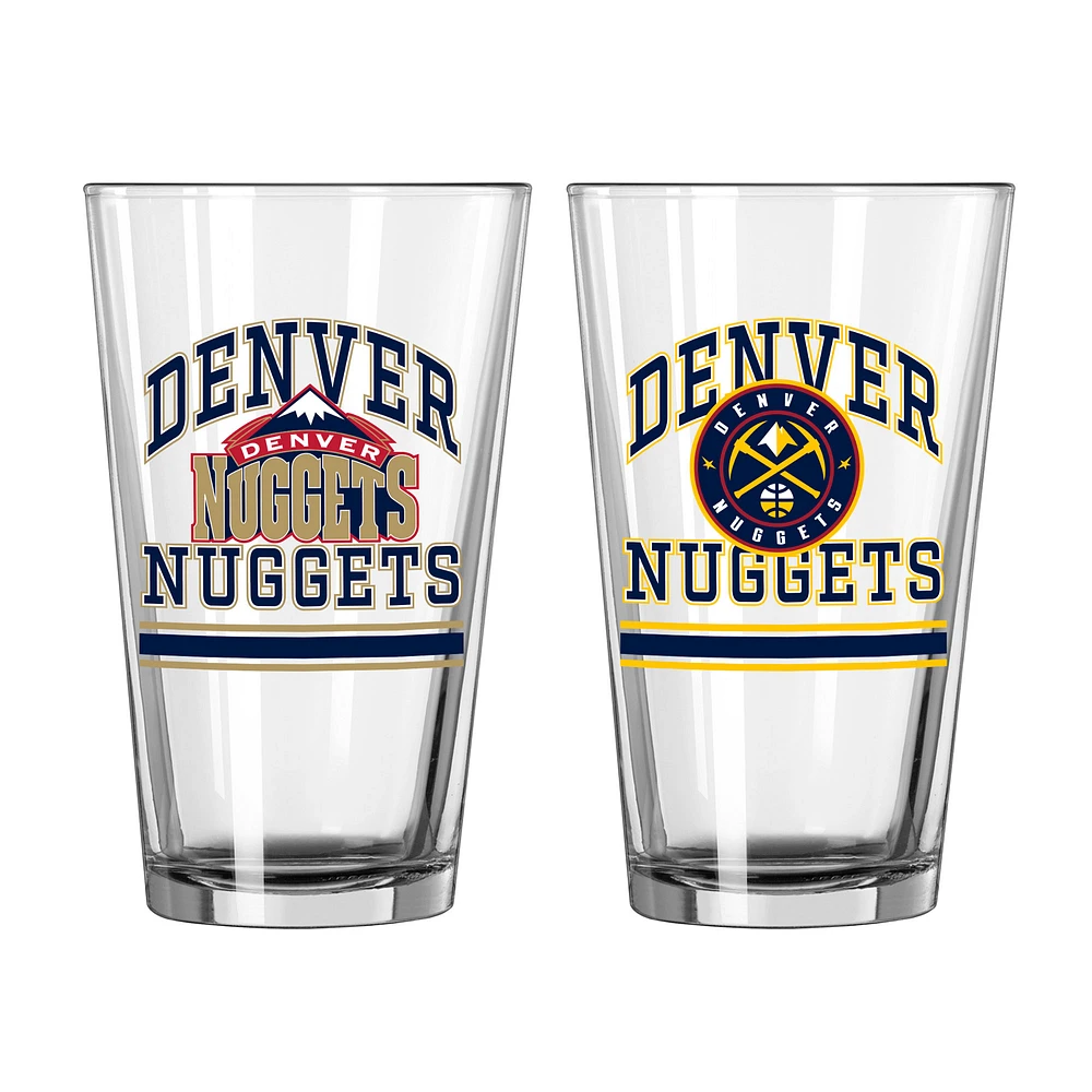 Denver Nuggets 16oz. Pint Glass Two Pack