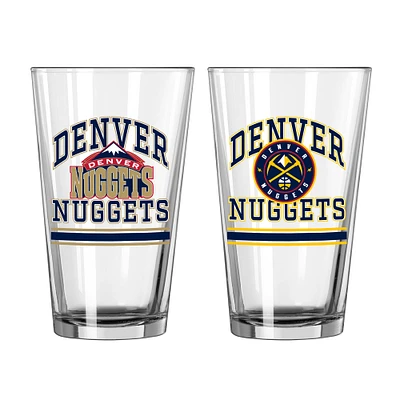 Denver Nuggets 16oz. Pint Glass Two Pack