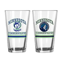 Minnesota Timberwolves 16oz. Pint Glass Two Pack